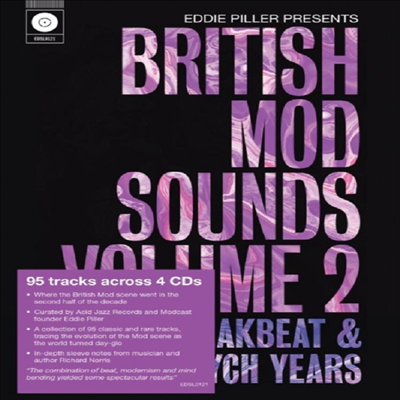 Various Artists - Eddie Piller Presents British Mod Sounds (4CD Box Set)