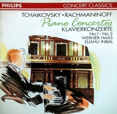 Tchaikovsky , Rachmaninoff : Klavierkonzert Nr. 1 /Nr. 2 - 인발 (Eliahu Inbal) (US발매)