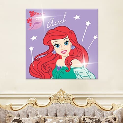 디즈니 프린세스 보석십자수 일러스트 에리얼 25X25