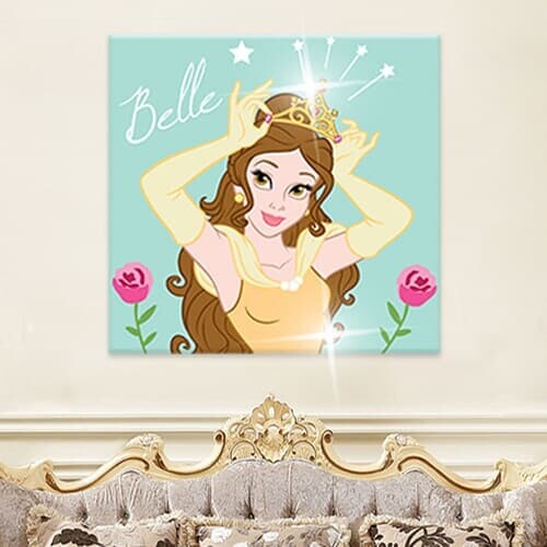 디즈니 프린세스 보석십자수 DIY 일러스트 벨 25X25