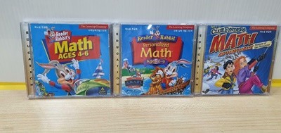 Reader Rabbit Math /CD-ROM 3장 /실사진 참조