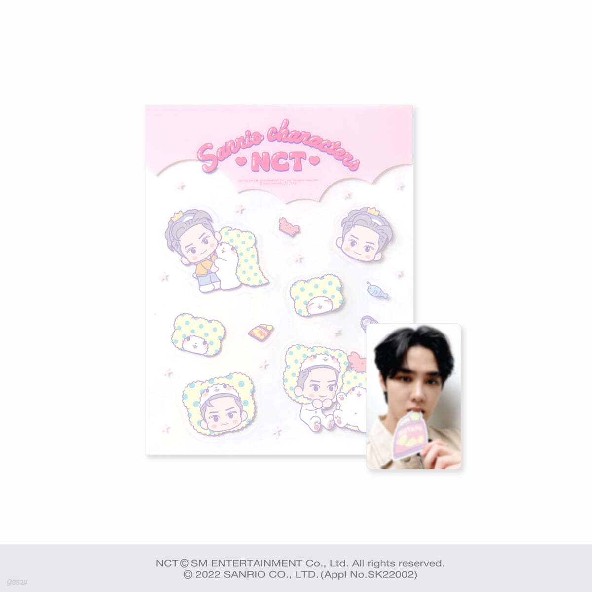 [NCT x SANRIO] 투명 스티커 + 포토카드 SET [태용 ver.]