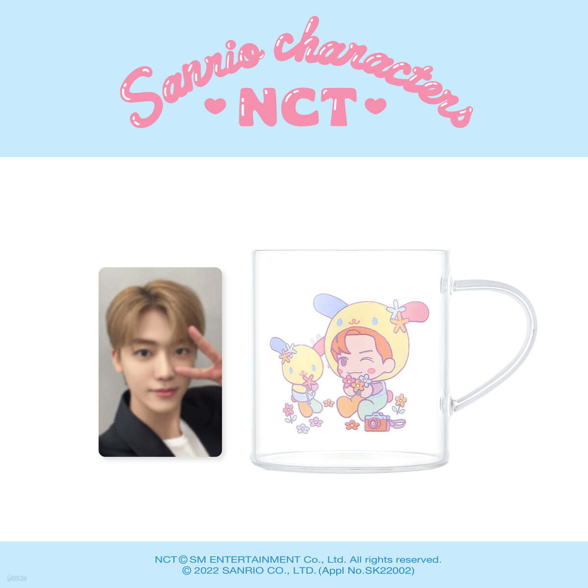 [NCT x SANRIO] 유리컵 + 포토카드 SET [쟈니 ver.]