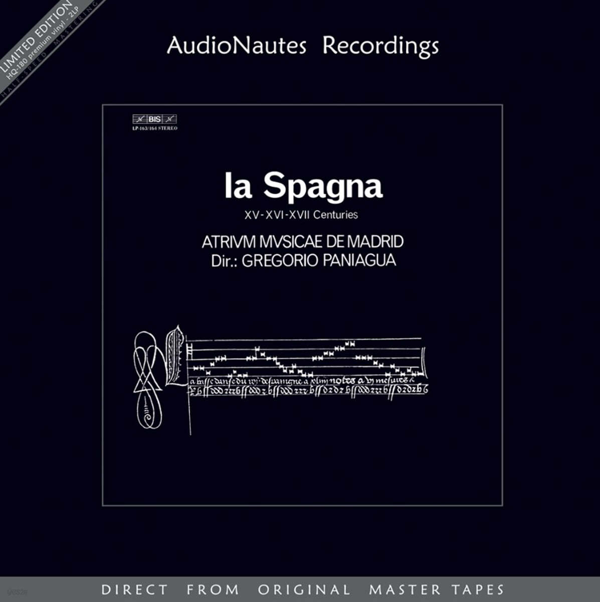 Gregorio Paniagua 15-17세기 스페인 작품집 (La Spagna, Music From The XV, XVI, And XVII Centuries) [LP]