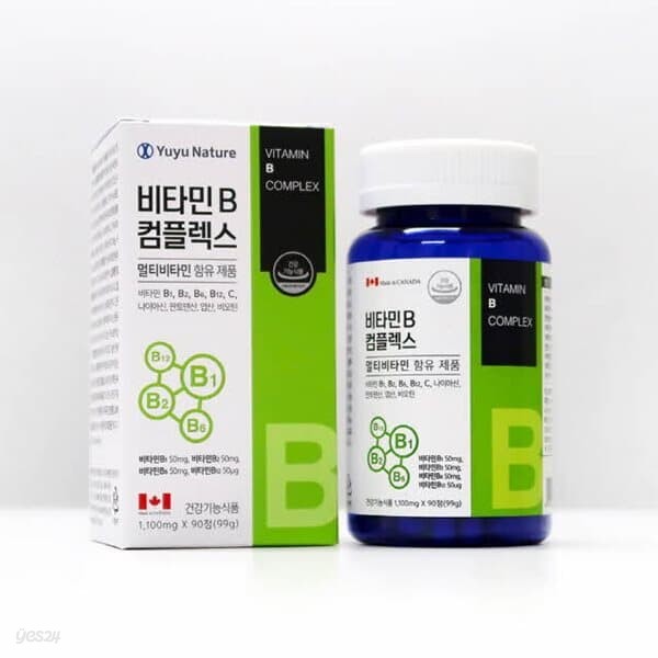 유유네이처 비타민B 컴플렉스 1100mg 90정