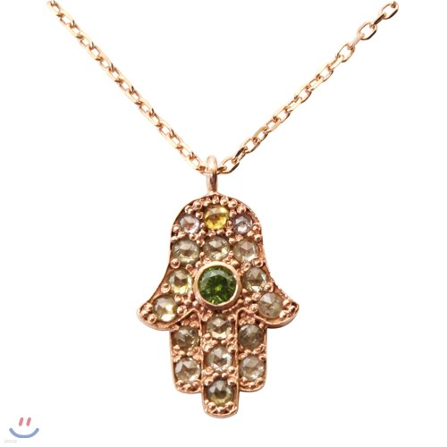 Green eye hamsa