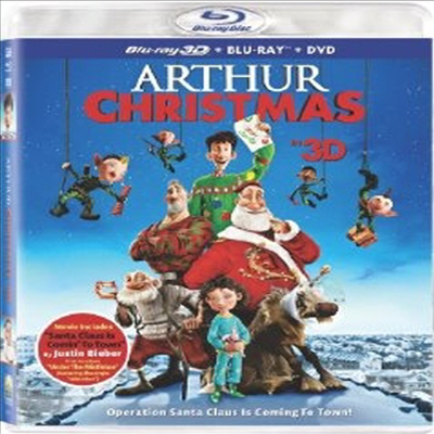 Arthur Christmas (ƴ ũ) (ѱ۹ڸ)(Blu-ray 3D + Blu-ray + DVD) (2011)