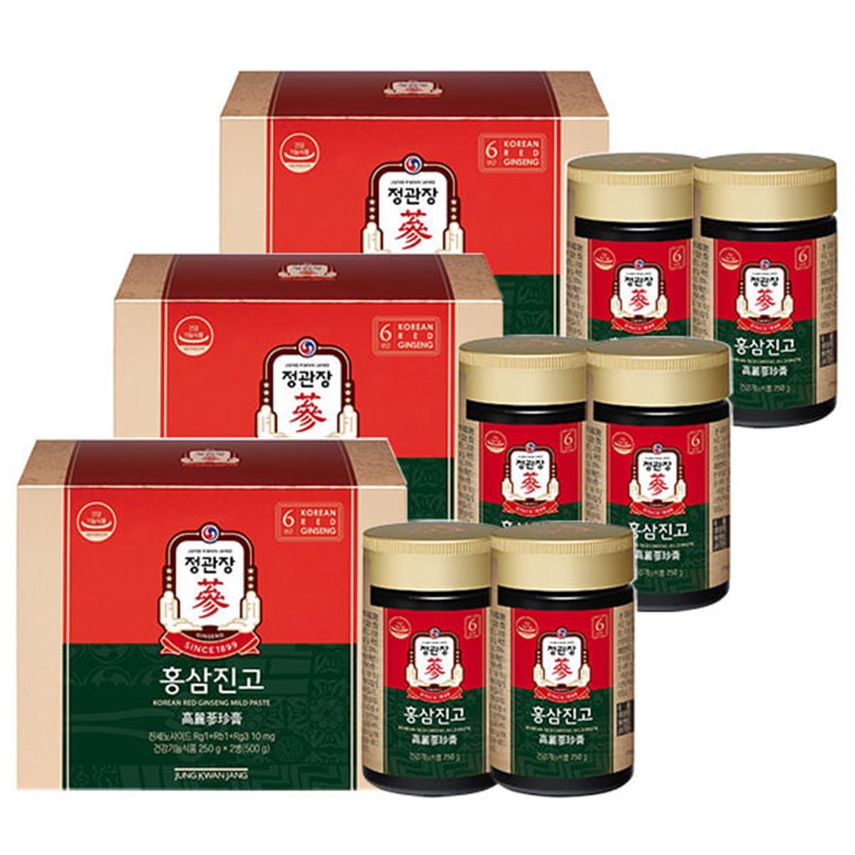 [정관장 공식] 홍삼진고 250g x 2병 3박스 (75일분)