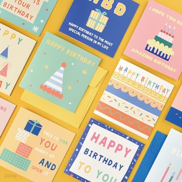 페이퍼띵스 카드 L - 팝팝 생일축하