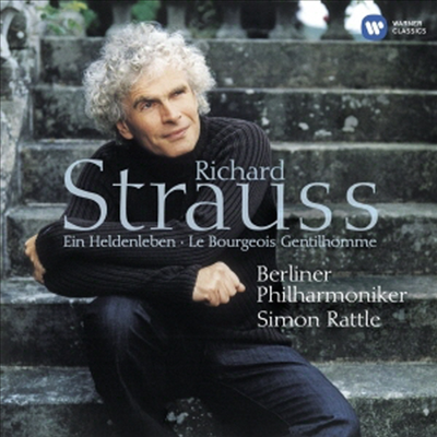 R. Ʈ콺 :  , ' '  (R. Strauss : Ein Heldenleben Op.40, 'Le Bourgeois Gentihomme' Suite For Orchestra Op.60)(CD) - Simon Rattle