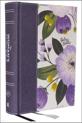 Kjv, the Woman's Study Bible, Purple Floral Cloth Over Board, Red Letter, Full-Color Edition, Comfort Print: Receiving God's Truth for Balance, Hope,