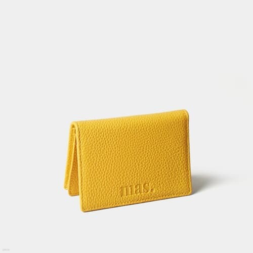 Leather namecard wallet_ Yellow