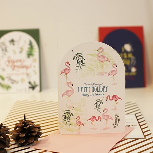 아이씨엘 크리스마스 카드 세트 -botanical 6set