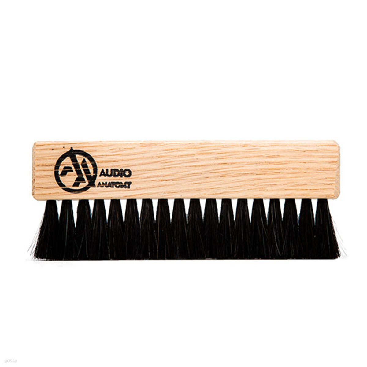 부드러운 염소털 LP 브러쉬 / 내추럴 오크우드 손잡이 (Natural Oak Wood And Goat Hair Vinyl Brush / Dry &amp; Wet Cleaning)