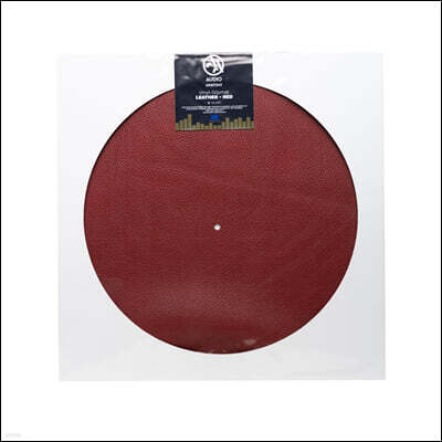 레드 가죽 턴테이블 슬립매트 (Leather Vinyl Slipmat / Red)