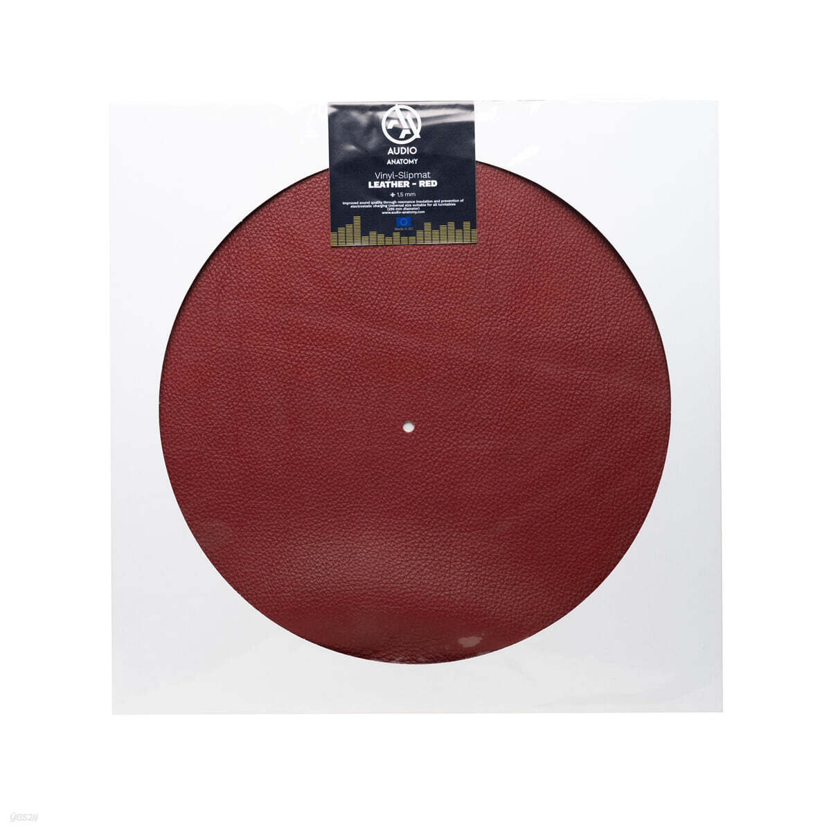 레드 가죽 턴테이블 슬립매트 (Leather Vinyl Slipmat / Red)