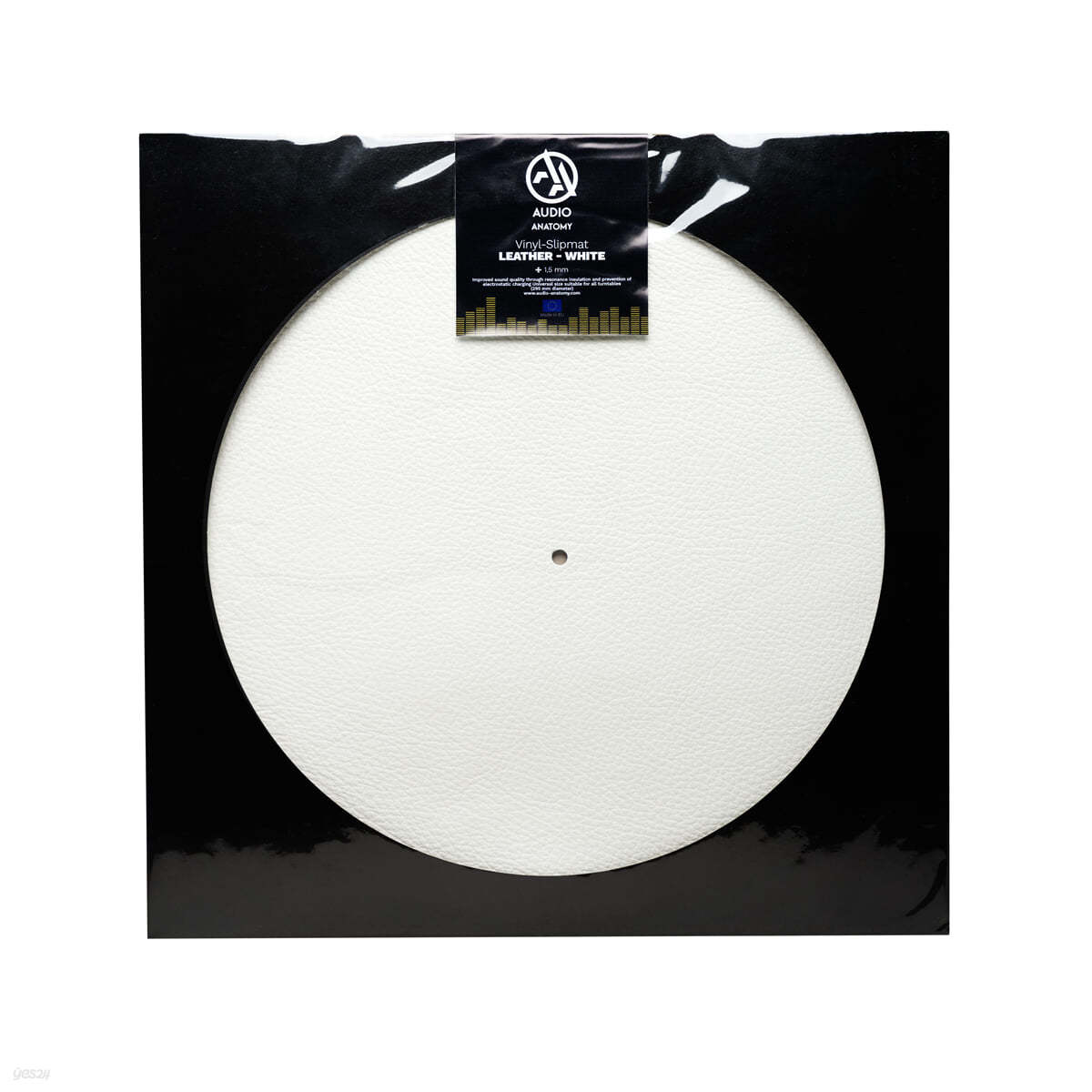 화이트 가죽 턴테이블 슬립매트 (Leather Vinyl Slipmat / White)