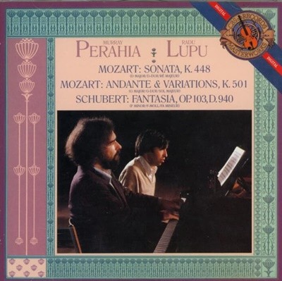 Mozart , Schubert : 두 대의 피아노를 위한 소나타 - 페라이어 (Murray Perahia), 루푸 (Radu Lupu)(EU발매)