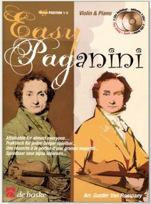 Easy Paganini for Violin and Piano Position 1-3
