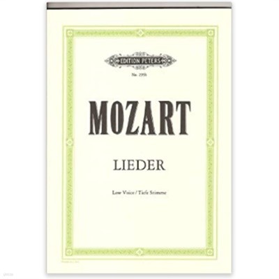 MOZART LIEDER Low Voice/Tiefe Stimme