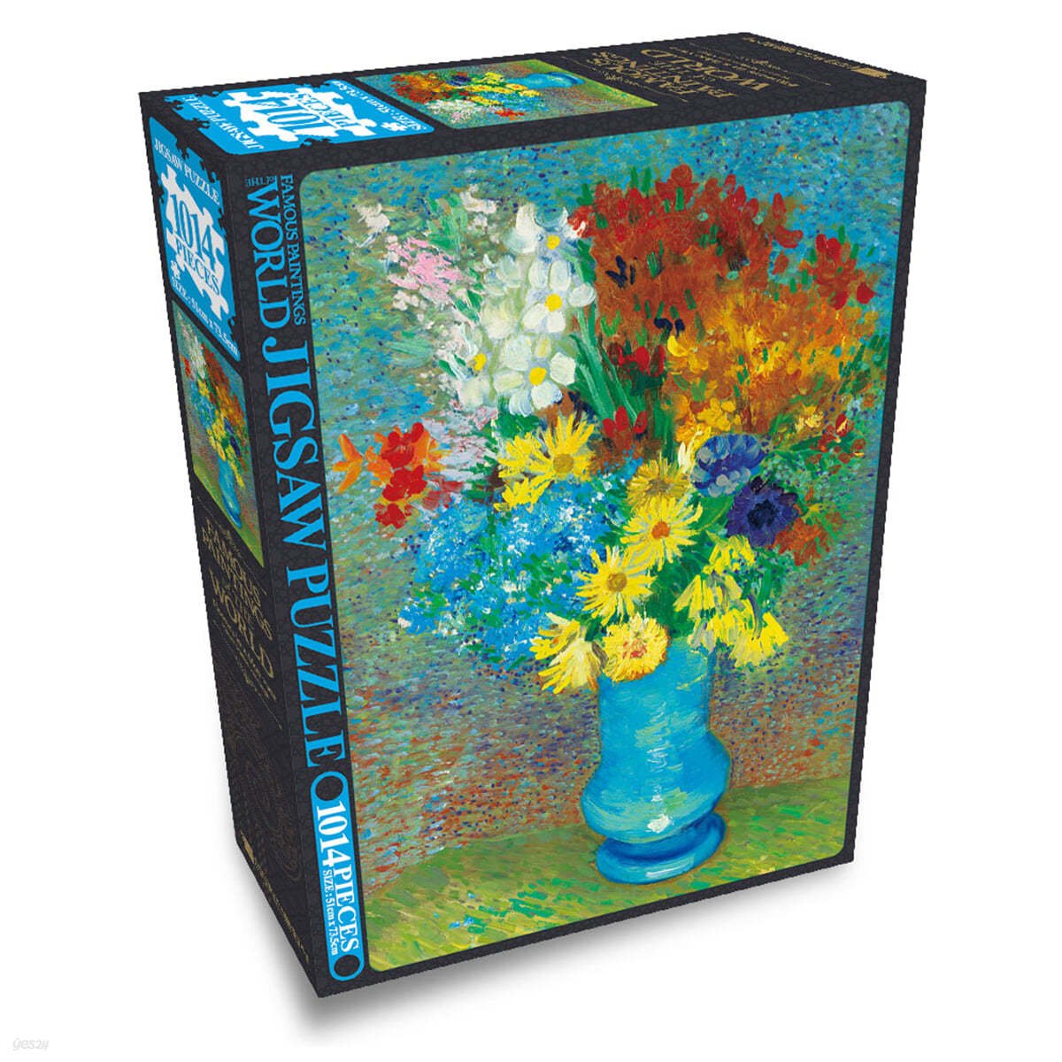 명화 직소퍼즐 1014pcs 푸른 꽃병의 꽃들 