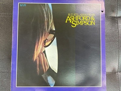 [LP] 애쉬포드 & 심슨 - Ashford & Simpson - Is It Still Good To Ya LP [오아시스-라이센스반]