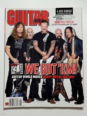 Guitar World Magazine (Ÿ Ű) 2011.11 (Cover: The Big 4 - metallica, megadeth, slayer, anthrax)