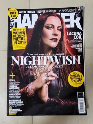 (락,메탈 잡지) METAL HAMMER Magazine 2018.3 (Cover: Nightwish)