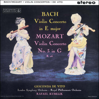 Gioconda De Vito  / Ʈ: ̿ø ְ (Bach / Mozart: Violin Concertos) [LP] 