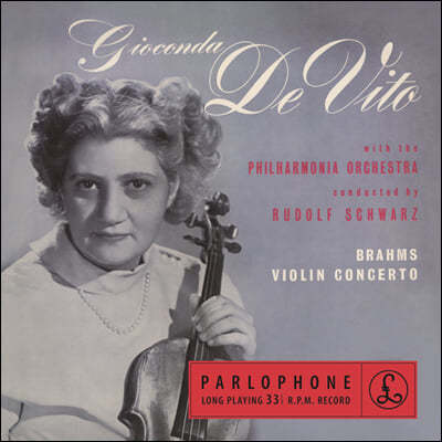Gioconda De Vito : ̿ø ְ (Brahms: Violin Concerto Op.77) [LP] 