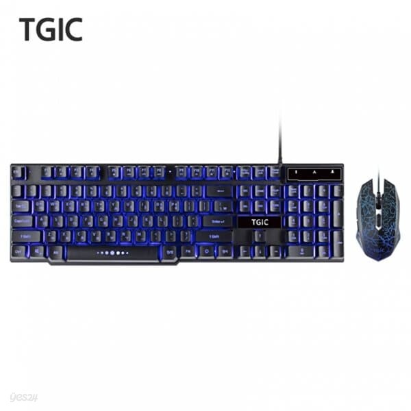 TGIC TGC-GASUNGBI2 유선 키보드 마우스 세트 (블랙)