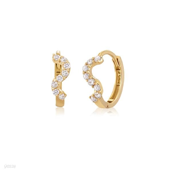[니지쥬얼리] 14K GOLD 엘로디 원터치 이어링
