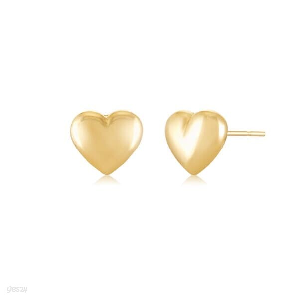 [니지쥬얼리] 14K GOLD 통통 볼륨 하트 이어링
