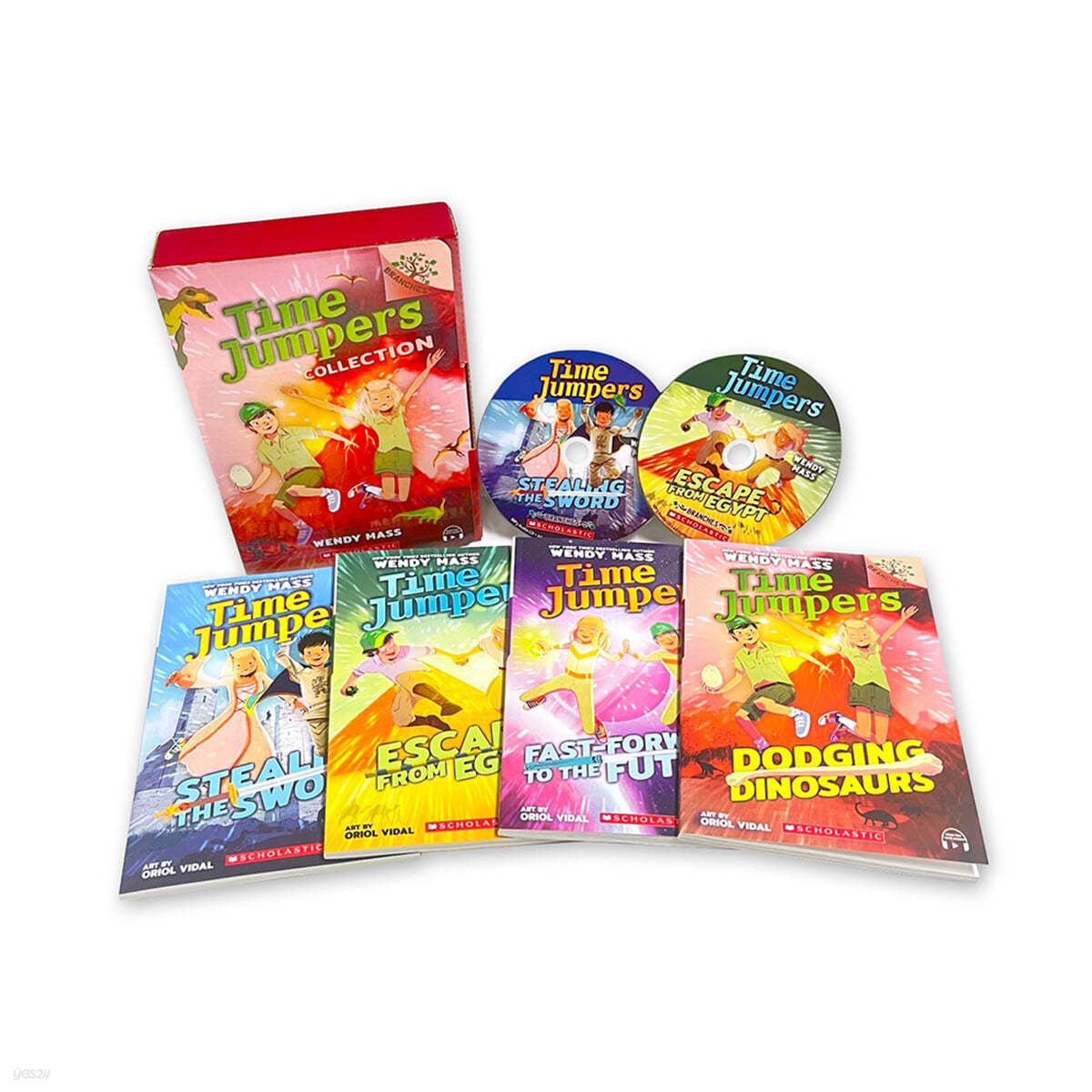 Time Jumpers #1-4 Box Set (with CD &amp; StoryPlus) +Wordbook Set