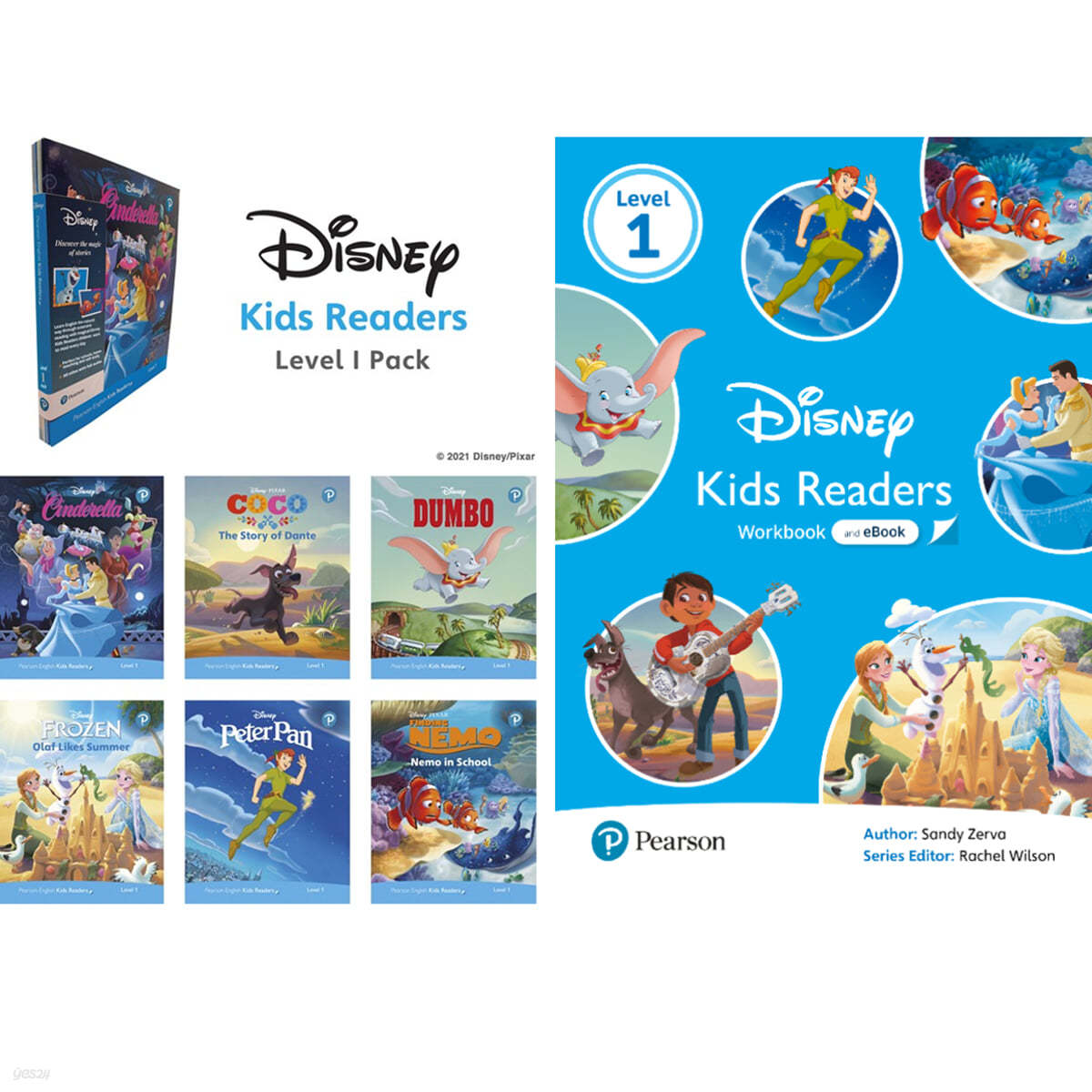 Disney Kids Readers Level 1 세트 (Pack + Workbook)