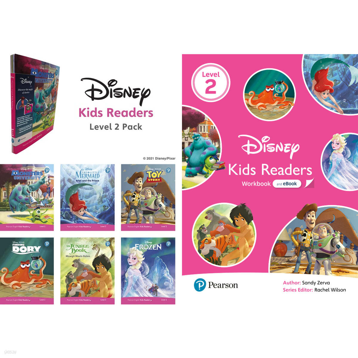 Disney Kids Readers Level 2 세트 (Pack + Workbook)