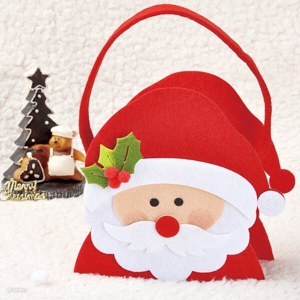 아트랄라 산타펠트가방(1개) 크리스마스 가방 소품 장식 선물주머니