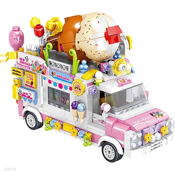 593피스 미니블럭 - 아이스크림 트럭