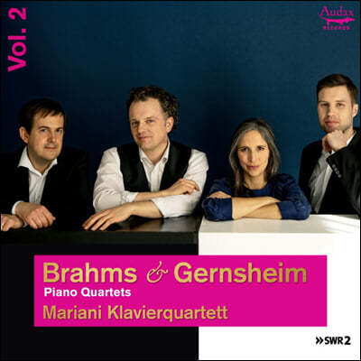 Mariani Klavierquartett : ǾƳ  2 / Ը: 3 (Brahms / Gernshiem: Piano Quartets Vol.2)