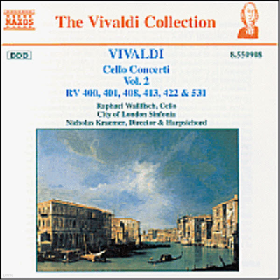 ߵ : ÿ ְ 2 (Vivaldi : Cello Concertos, Vol.2)(CD) - Raphael Wallfisch