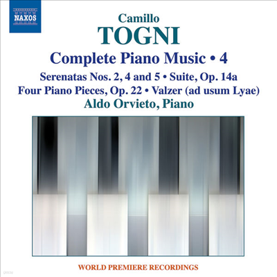 : ǾƳ ǰ 4 (Togni: Complete Piano Music, Vol.4)(CD) - Aldo Orvieto