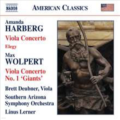  & Ʈ: ö ְ (Harberg & Wolpert: Viola Concerto)(CD) - Brett Deubner