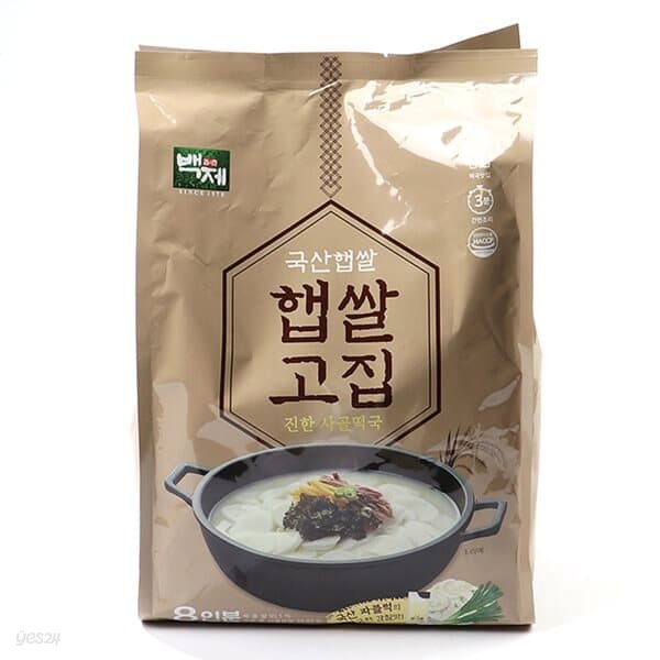 [백제]햅쌀고집 진한 사골 떡국 168.5g x 8인분