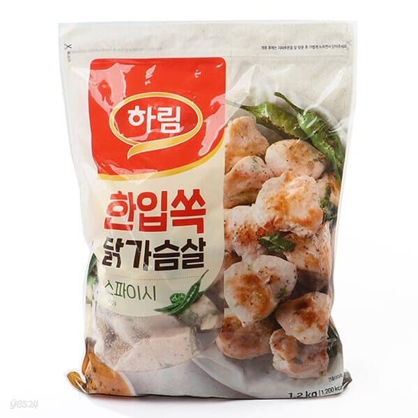 [하림]한입쏙 스파이시 닭가슴살 1.2kg