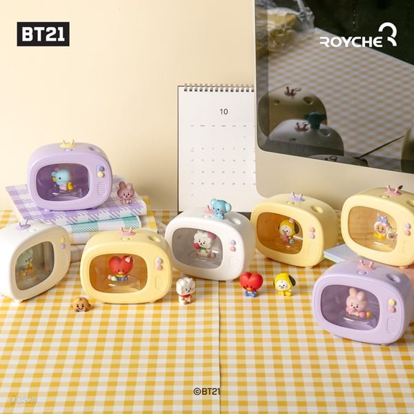 로이체 BT21 젤리캔디 베이비 TV LED 미니 무드등 가습기