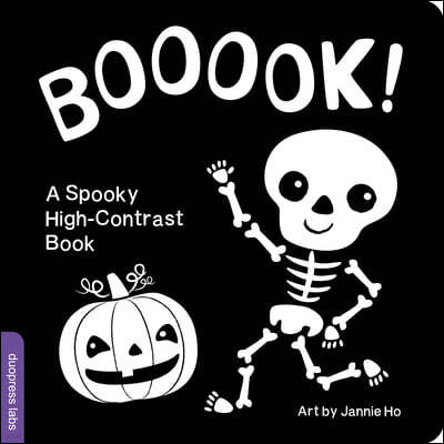 Booook! a Spooky High-Contrast Book: A High-Contrast Board Book That Helps Visual Development in Newborns and Babies While Celebrating Halloween