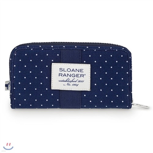 [Sloane Ranger] Zip Wallet  - Buckingham Dot