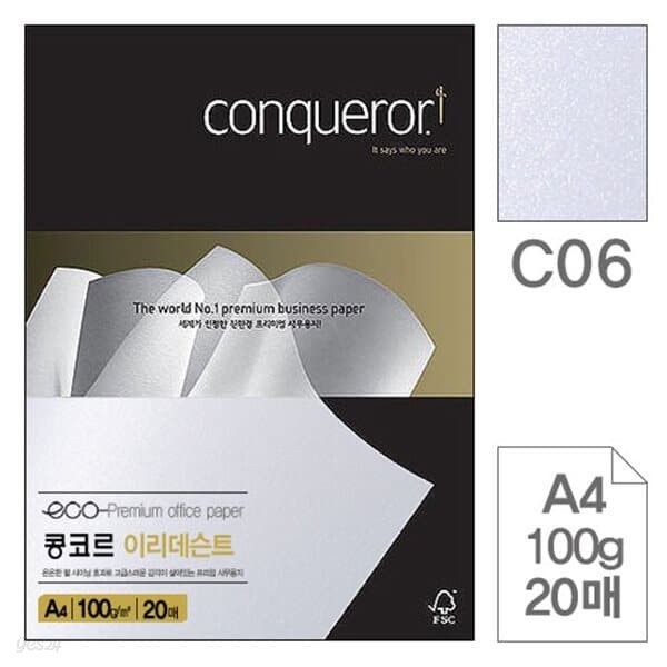 삼원)이리데슨트(CO6.Silver Mist(펄)/A4/100g/20매