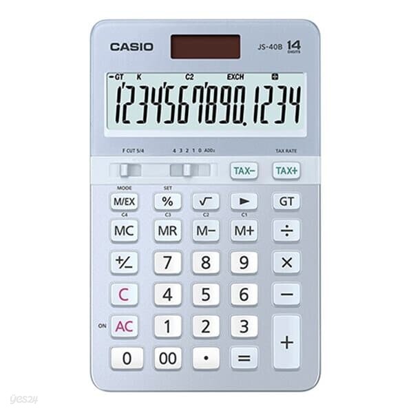 카시오)계산기(JS-40B-BU/블루/14자리)