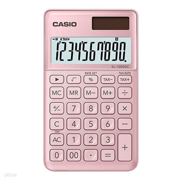 카시오)계산기(SL-1000SC/핑크/10자리)